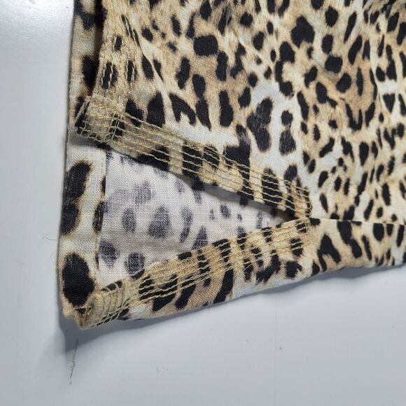 $295 JOHNNY WAS NEW LEOPARD EMBROIDERED FLORAL POPOVER DRESS COVER UP MEDIUM NWT - Picture 4 of 14